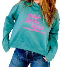 Load image into Gallery viewer, Raise them Kind. Crop Hoodie ~ SALE