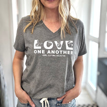 Load image into Gallery viewer, LOVE One Another. Women's Triblend V-neck