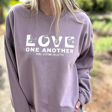 Load image into Gallery viewer, LOVE One Another Sweatshirt ~ Purple
