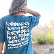 Load image into Gallery viewer, Nonspeaking Adult Tee ~ Heather Teal
