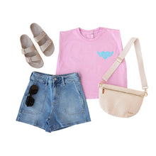 Load image into Gallery viewer, I love someone rare. Women's Garment-Dyed Sleeveless Top