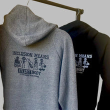 Load image into Gallery viewer, Inclusion Means EVERYbody. Youth Zip Hoodies