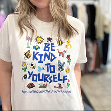 Load image into Gallery viewer, Be Kind to Yourself. Victory Academy x Rebel Clothing Collective (youth + adult)
