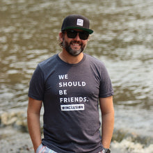 Load image into Gallery viewer, We Should Be Friends. Adult Crew - Navy ~ SALE