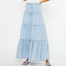Load image into Gallery viewer, denim maxi skirt
