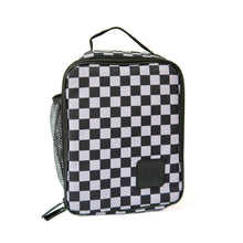 Load image into Gallery viewer, Grey+Black Checker Lunchbox
