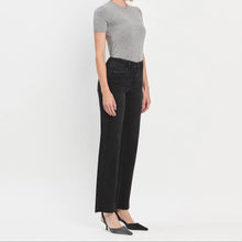 Load image into Gallery viewer, High Rise Slim Wide Leg Jeans ~ Black
