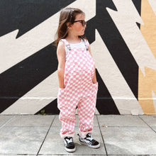 Load image into Gallery viewer, Pink Checkered Overalls
