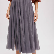 Load image into Gallery viewer, Tulle Midi Skirt
