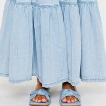 Load image into Gallery viewer, denim maxi skirt
