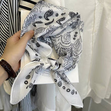 Load image into Gallery viewer, Retro Cashew Print Lightweight Silk Scarf
