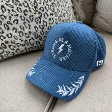 Load image into Gallery viewer, Strong as a mother® Corduroy Hat - Blue
