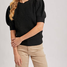 Load image into Gallery viewer, Puff Sleeved Open Knit Sweater
