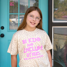 Load image into Gallery viewer, Be Kind &amp; Include Others. Youth Crew ~ Leopard
