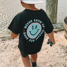 Load image into Gallery viewer, Never Grow Up Tee (toddler + youth)
