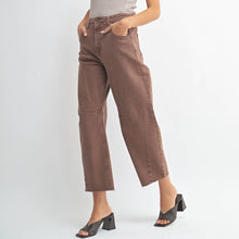 Load image into Gallery viewer, Just Black Denim Barrel Jean w/ Seams ~ Espresso
