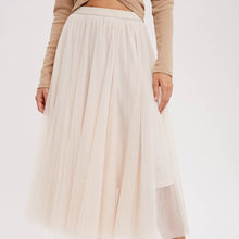 Load image into Gallery viewer, Tulle Midi Skirt
