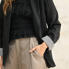 Load image into Gallery viewer, Blazer with Contrast Cuff
