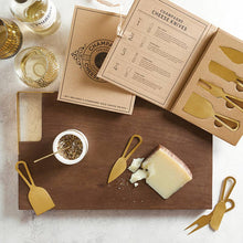 Load image into Gallery viewer, Champagne Gold Cheese Knives Book Box

