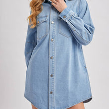 Load image into Gallery viewer, Denim Button Down Shirt Dress (also a shacket!)
