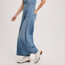 Load image into Gallery viewer, Sleeveless Denim Jumpsuit
