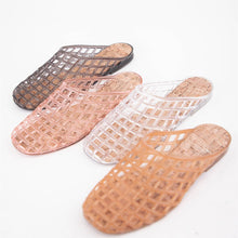 Load image into Gallery viewer, Jelly Basket Summer Slide Flats
