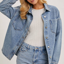 Load image into Gallery viewer, Dolphin Hem Denim Jackets
