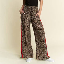 Load image into Gallery viewer, Leopard Trouser with Red Panel

