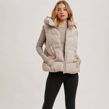 Load image into Gallery viewer, Puffer Hooded Vest ~ SALE
