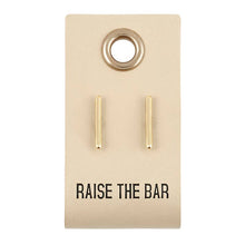 Load image into Gallery viewer, Leather Tag  Earrings
