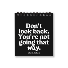 Load image into Gallery viewer, Spiral Notepad - Don't Look Back (Marcia Wallace)
