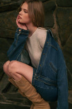 Load image into Gallery viewer, Western-Inspired Indigo Denim Jacket
