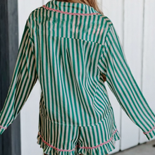 Load image into Gallery viewer, Striped Pajama Short Set
