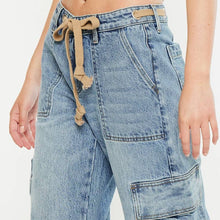 Load image into Gallery viewer, Drawstring Denim Cargo
