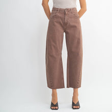 Load image into Gallery viewer, Just Black Denim Barrel Jean w/ Seams ~ Espresso
