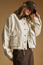 Load image into Gallery viewer, Utility Jacket with Contrast Collar
