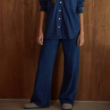 Load image into Gallery viewer, Knit Cotton Wide Leg Pants
