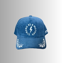 Load image into Gallery viewer, Strong as a mother® Corduroy Hat - Blue
