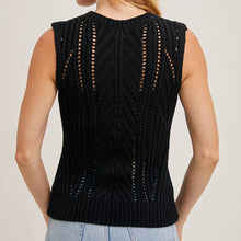 Load image into Gallery viewer, Open Knit Sweater Tank
