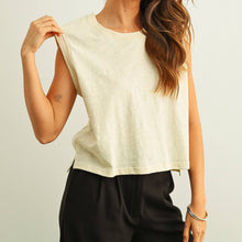 Load image into Gallery viewer, Round Neck Slub Top
