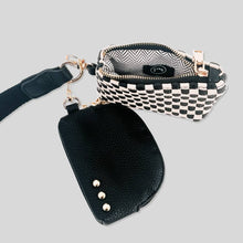 Load image into Gallery viewer, Wonderlust Woven Dual Pouch Wristlet
