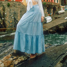 Load image into Gallery viewer, denim maxi skirt

