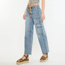 Load image into Gallery viewer, Drawstring Denim Cargo
