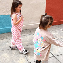 Load image into Gallery viewer, Pink Checkered Overalls
