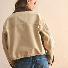 Load image into Gallery viewer, Utility Jacket with Contrast Collar
