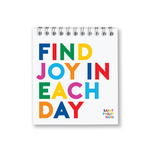Load image into Gallery viewer, Spiral Notepad - Find Joy (Saint Philip Neri)
