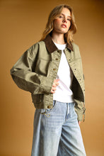 Load image into Gallery viewer, Utility Jacket with Contrast Collar
