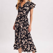 Load image into Gallery viewer, Floral Print Wrap Dress

