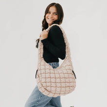 Load image into Gallery viewer, Carmen Quilted Hobo Tote Bag
