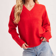 Load image into Gallery viewer, V-neck Knit Sweater
